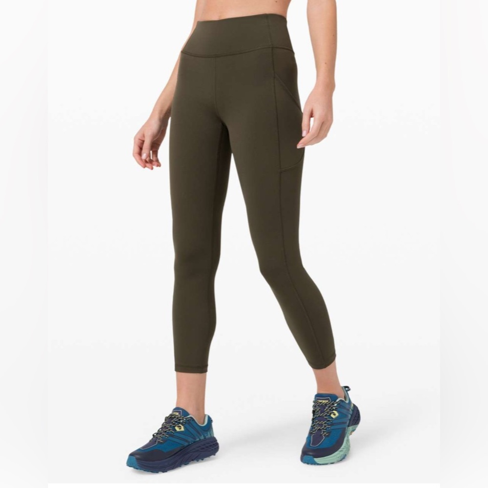lululemon athletica Olive Green High-Rise Pocket Leggings
